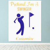 Swinging Golfer Thunder_Thunder_Cove Canvas Afdruk (Insitu (Houten vloer))