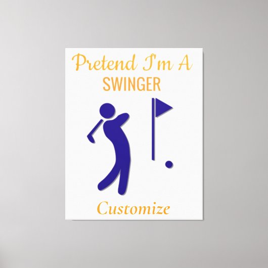 Swinging Golfer Thunder_Thunder_Cove Canvas Afdruk (Voorkant)