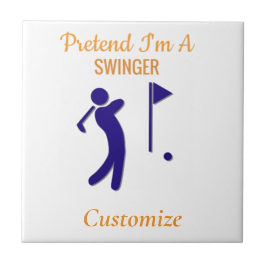 Swinging Golfer Thunder_Thunder_Cove Tegeltje (Voorkant)