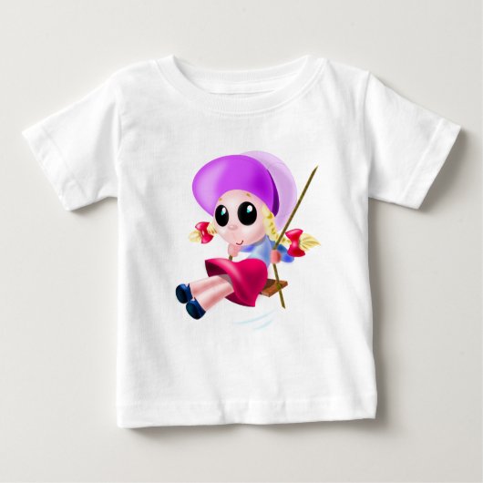 Swinging Meisje Baby T-Shirt Gift (Voorkant)