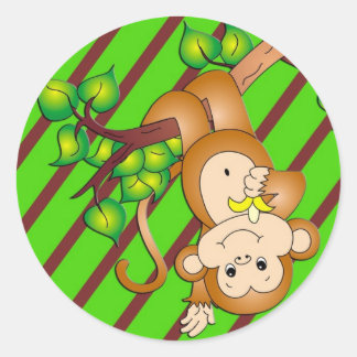 Swinging Monkey Sticker