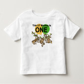 Swinging Monkeys 1e Verjaardag t shirten en gesche Kinder Shirts (Voorkant)