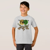 Swinging Monkeys 2e Verjaardag T-shirts en geschen (Voorkant volledig)