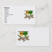 Swinging Monkeys 4e Verjaardag Tshirts en geschenk Visitekaartje (Voorkant / Achterkant)