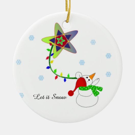 Swinging on a Star Keramisch Ornament (Voorkant)