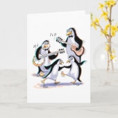 sWiNgInG pEnGuInS Kaart (Gele Bloem)