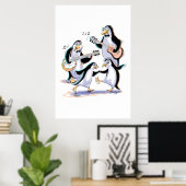 sWiNgInG pEnGuInS Poster (Thuiskantoor)