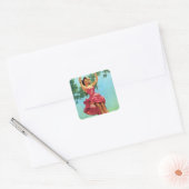 Swinging Pin Up Vierkante Sticker (Envelop)