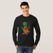Swinging Pineapple   Tropical Swinger Swingers Pol T-shirt (Voorkant volledig)