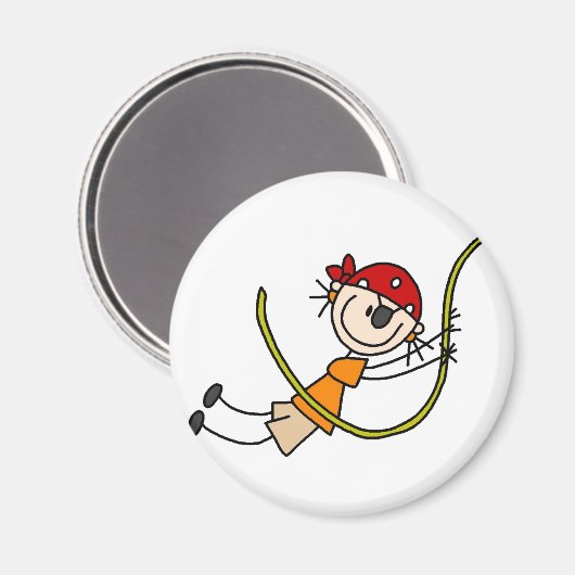 Swinging Stick Pirate Magnet (Voorkant / Achterkant)