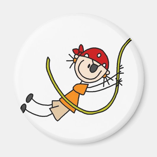 Swinging Stick Pirate Magnet (Voorkant)