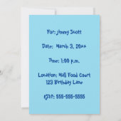 Swinging Teddy Bear Balloon Swing Verjaardag uitno Kaart (Achterkant)