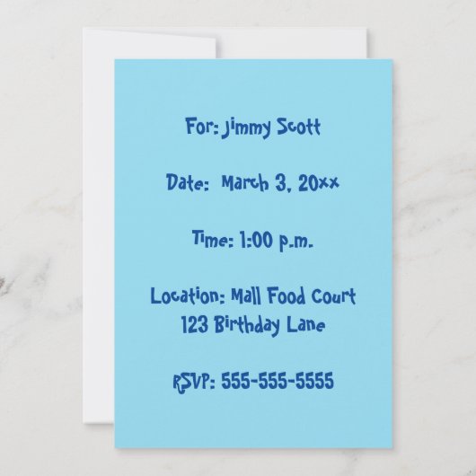 Swinging Teddy Bear Balloon Swing Verjaardag uitno Kaart (Achterkant)