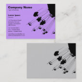 Swings en Roundabouts v2 - Lila Visitekaartje (Voorkant / Achterkant)