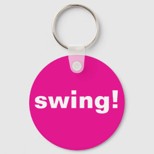 Swingthought, Hot Pink golfbal Sleutelhanger