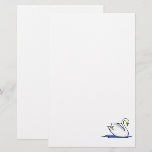 Swinna Swan Briefpapier (Voorkant / Achterkant)