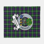 Swinton Clan Badge Tartan Pset Fleece Deken (Voorkant (Horizontaal))