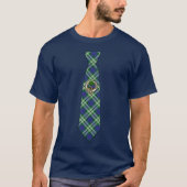 Swinton Scottish Badge & Tartan Necktie T-shirt (Voorkant)