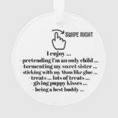 SWIPE RECHTS Nieuw - Zie Terug ... Ornament (achterkant)