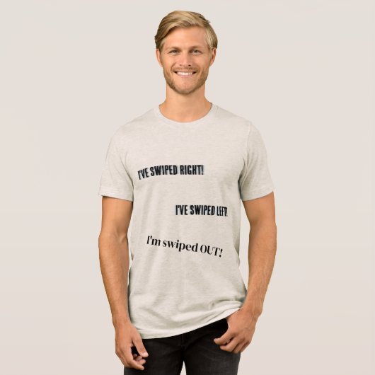 "Swiped Out" Mannen Shirt (Voorkant volledig)