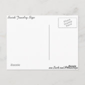 Swirk Jewelry Sign #2 Briefkaart (Achterkant)