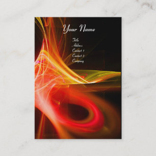 SWIRL 2 MONOGRAM Vibrant zwart roze rood Visitekaartje