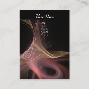 SWIRL 2 MONOGRAM Vibrant zwart, roze rood Visitekaartje