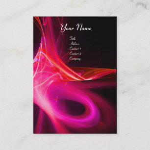 SWIRL 2 MONOGRAM Vibrant zwart roze rood Visitekaartje