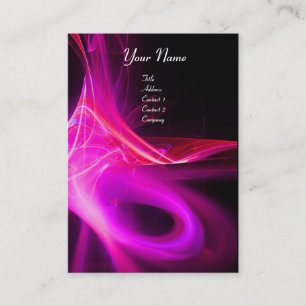 SWIRL 2 MONOGRAM Vibrant zwart roze violet Visitekaartje