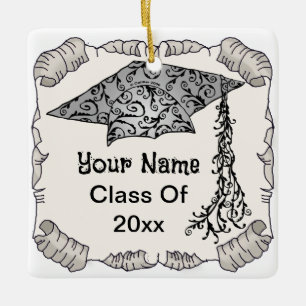 Swirl Afstudeerder Pet Afstuderen ornament