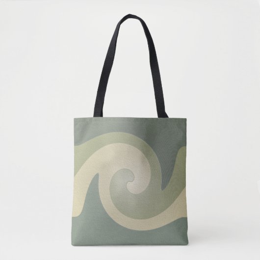 Swirl Allover-Canvas tas (Voorkant)