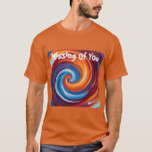 Swirl Art Mannen Tshirt Design (Voorkant)