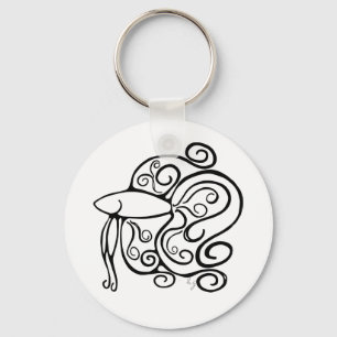 Swirl Betta Fish Sleutelhanger