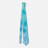 *~* Swirl Blue Retro Psychodelic Tie Dye Hipster Stropdas (Achterkant)