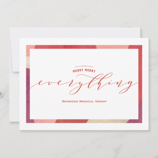 Swirl Border Holiday Card Feestdagenkaart (Voorkant)