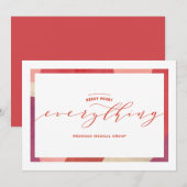 Swirl Border Holiday Card Feestdagenkaart (Voorkant / Achterkant)