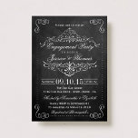 Swirl Chalkboard Engagement Party of Shower Kaart<br><div class="desc">Swirl Chalkboard Engagement Party of Shower Invitations.</div>
