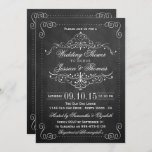 Swirl Chalkboard Wedding Shower-uitnodigingen Kaart<br><div class="desc">Swirl Chalkboard Wedding Shower Invitations.</div>