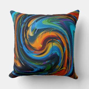 Swirl Colorful Abstracte Art Kussen