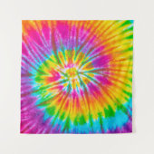 swirl colorful tie dye pattern abstract background wandkleed (Voorkant (horizontaal))