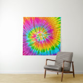 swirl colorful tie dye pattern abstract background wandkleed (In Situ (horizontaal))