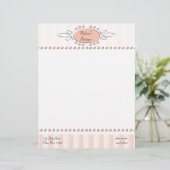 Swirl Decor Briefhoofd Sjabloon (Staand voorkant)