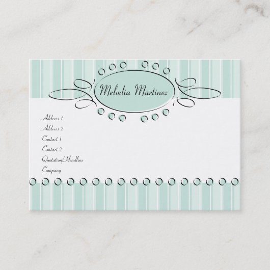 Swirl Decor Visitekaartje (Voorkant)