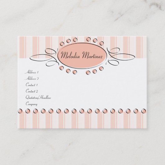 Swirl Decor Visitekaartje (Voorkant)