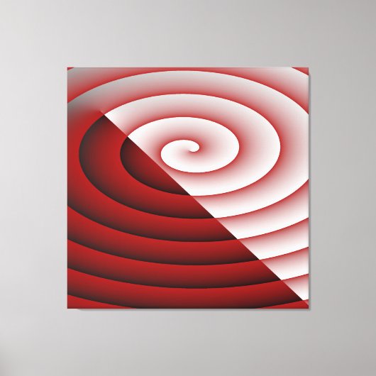 SWirl Double color Wave Canvas Afdruk (Voorkant)