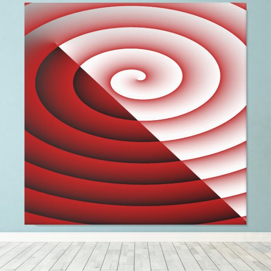 SWirl Double color Wave Canvas Afdruk (Insitu (Houten vloer))