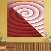 SWirl Double color Wave Canvas Afdruk (Insitu (Woonkamer))