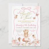 Swirl en Twirl Fairy verjaardagsuitnodiging Kaart (Voorkant)