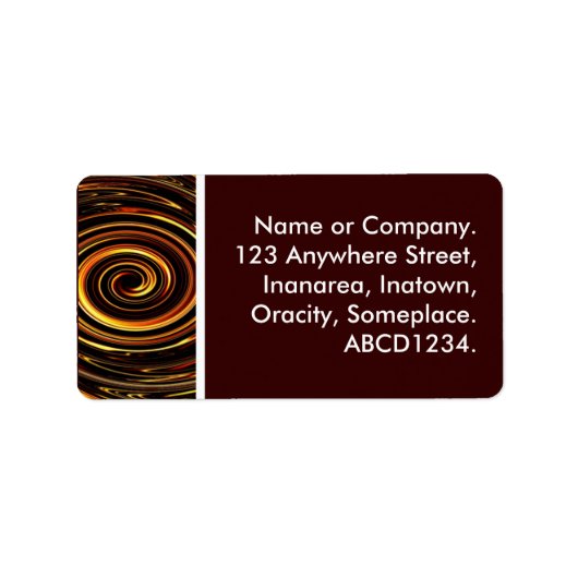 Swirl Etiket (Voorkant)