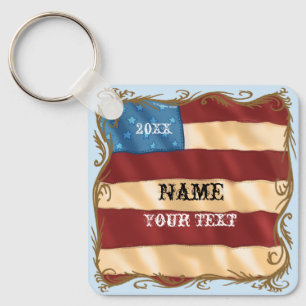 Swirl Flag Sleutelhanger